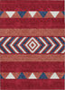 Piper Looms Chantille Southwest ACN965 Red Machine Washable Area Rug main image