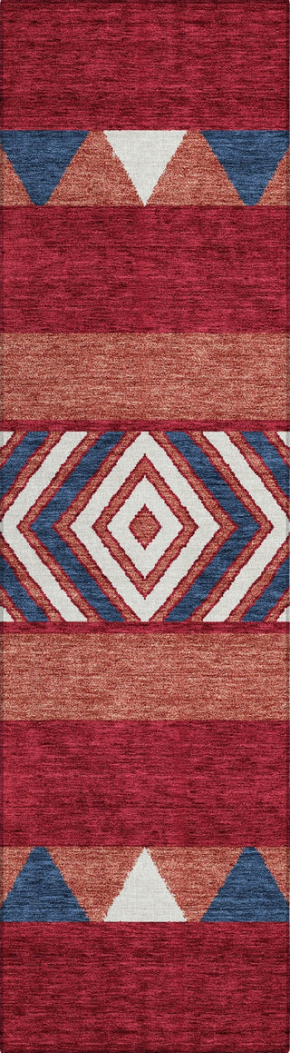 Piper Looms Chantille Southwest ACN965 Red Machine Washable Area Rug Runner Main Image