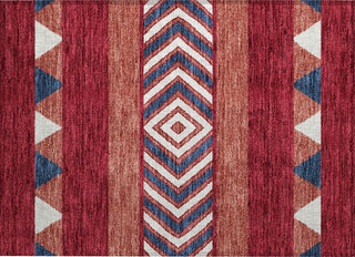 Piper Looms Chantille Southwest ACN965 Red Machine Washable Area Rug Scatter Main Image