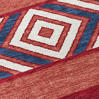 Piper Looms Chantille Southwest ACN965 Red Machine Washable Area Rug Swatch Image