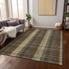 Piper Looms Chantille Plaid ACN966 Brown Machine Washable Area Rug Lifestyle Image Feature