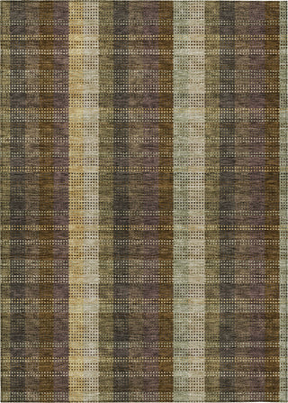 Piper Looms Chantille Plaid ACN966 Brown Machine Washable Area Rug main image