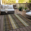 Piper Looms Chantille Plaid ACN966 Brown Machine Washable Area Rug Outdoor Lifestyle Image Feature