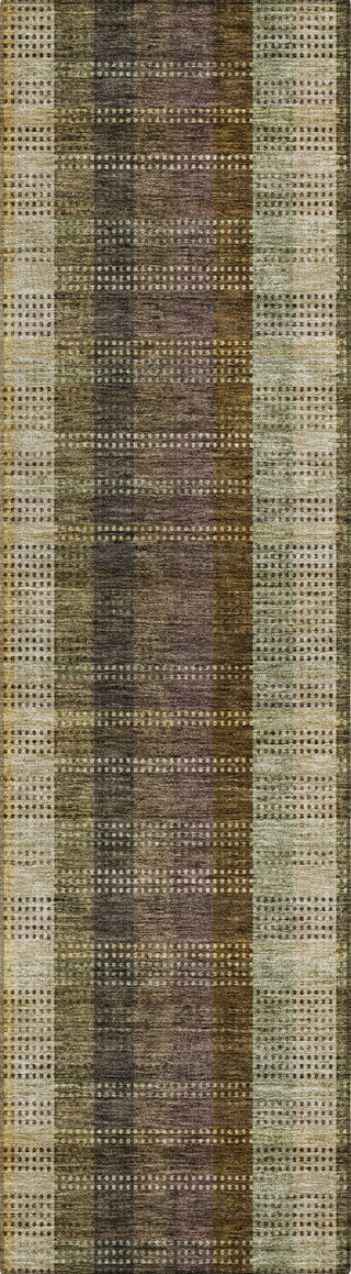 Piper Looms Chantille Plaid ACN966 Brown Machine Washable Area Rug Runner Main Image