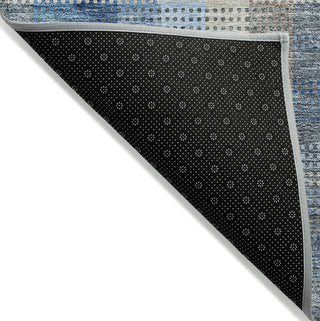 Piper Looms Chantille Plaid ACN966 Denim Machine Washable Area Rug Backing Image