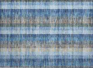 Piper Looms Chantille Plaid ACN966 Denim Machine Washable Area Rug Scatter Main Image