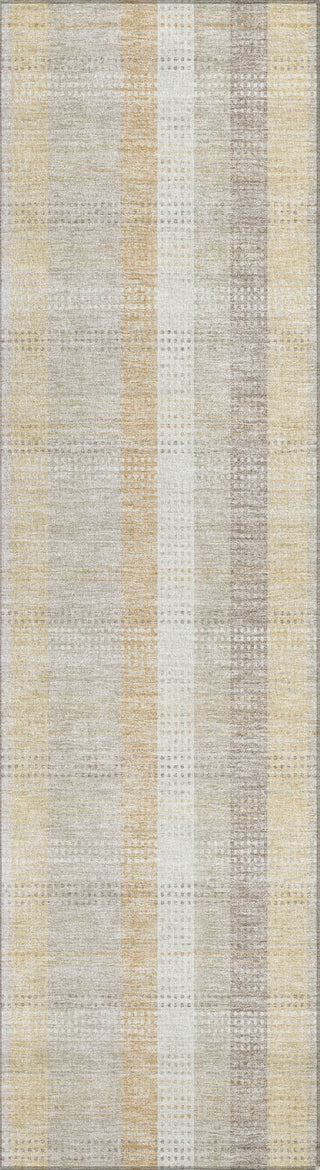 Piper Looms Chantille Plaid ACN966 Ivory Machine Washable Area Rug Runner Main Image