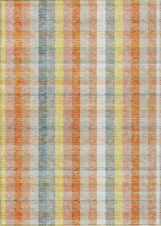 Piper Looms Chantille Plaid ACN966 Peach Machine Washable Area Rug main image
