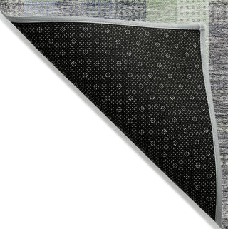 Piper Looms Chantille Plaid ACN966 Pewter Machine Washable Area Rug Backing Image