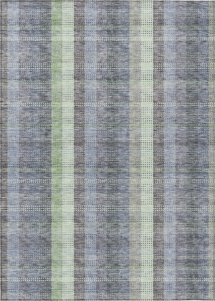 Piper Looms Chantille Plaid ACN966 Pewter Machine Washable Area Rug main image