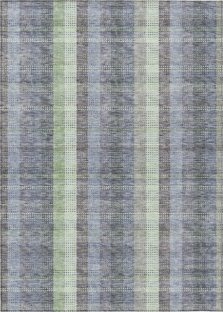 Piper Looms Chantille Plaid ACN966 Pewter Machine Washable Area Rug main image