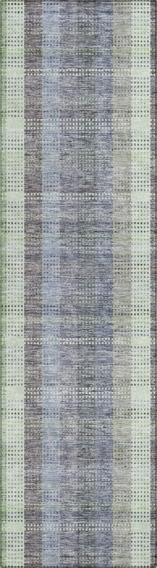 Piper Looms Chantille Plaid ACN966 Pewter Machine Washable Area Rug Runner Main Image