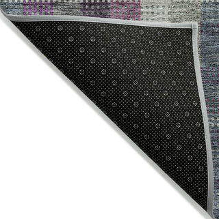 Piper Looms Chantille Plaid ACN966 Plum Machine Washable Area Rug Backing Image