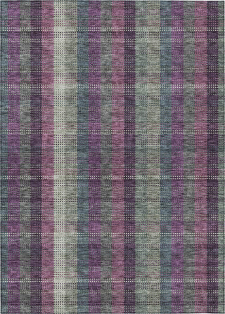 Piper Looms Chantille Plaid ACN966 Plum Machine Washable Area Rug main image