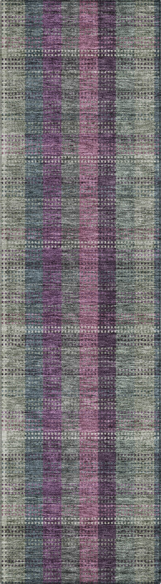 Piper Looms Chantille Plaid ACN966 Plum Machine Washable Area Rug Runner Main Image