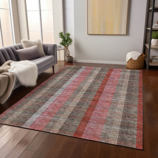 Piper Looms Chantille Plaid ACN966 Red Machine Washable Area Rug Lifestyle Image Feature
