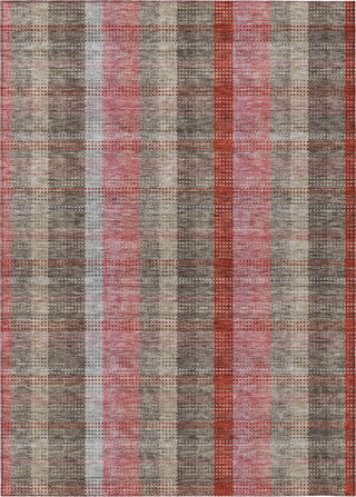 Piper Looms Chantille Plaid ACN966 Red Machine Washable Area Rug main image