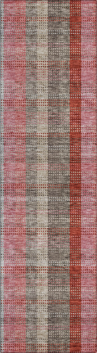 Piper Looms Chantille Plaid ACN966 Red Machine Washable Area Rug Runner Main Image