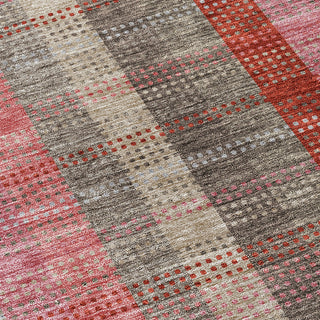Piper Looms Chantille Plaid ACN966 Red Machine Washable Area Rug Swatch Image