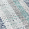 Piper Looms Chantille Plaid ACN966 Silver Machine Washable Area Rug Swatch Image