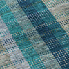 Piper Looms Chantille Plaid ACN966 Teal Machine Washable Area Rug Swatch Image