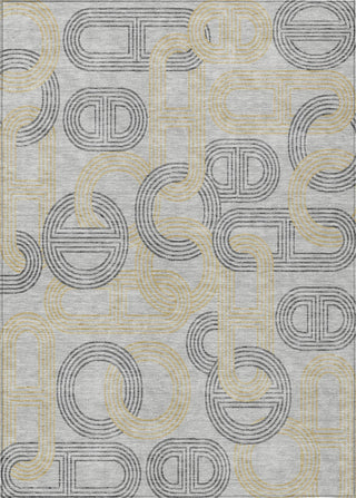 Piper Looms Chantille Geometric ACN967 Gray Machine Washable Area Rug main image