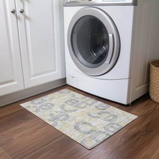 Piper Looms Chantille Geometric ACN967 Gray Machine Washable Area Rug Scatter Lifestyle Image Feature