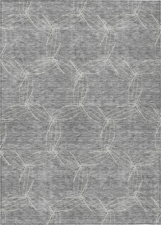 Piper Looms Chantille Geometric ACN968 Gray Machine Washable Area Rug main image