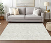 Piper Looms Chantille Geometric ACN968 Ivory Machine Washable Area Rug Lifestyle Image Feature