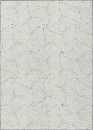 Piper Looms Chantille Geometric ACN968 Ivory Machine Washable Area Rug main image