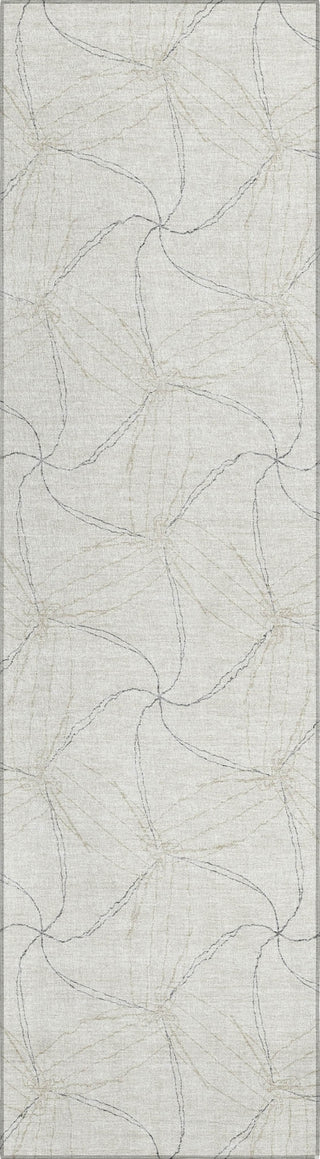 Piper Looms Chantille Geometric ACN968 Ivory Machine Washable Area Rug Runner Main Image