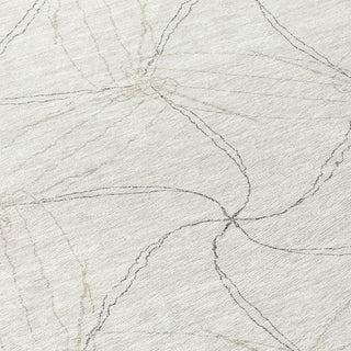 Piper Looms Chantille Geometric ACN968 Ivory Machine Washable Area Rug Swatch Image