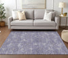 Piper Looms Chantille Geometric ACN968 Purple Machine Washable Area Rug Lifestyle Image Feature