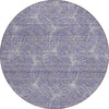 Piper Looms Chantille Geometric ACN968 Purple Machine Washable Area Rug Round Main Image