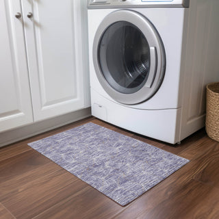 Piper Looms Chantille Geometric ACN968 Purple Machine Washable Area Rug Scatter Lifestyle Image Feature
