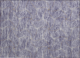 Piper Looms Chantille Geometric ACN968 Purple Machine Washable Area Rug Scatter Main Image