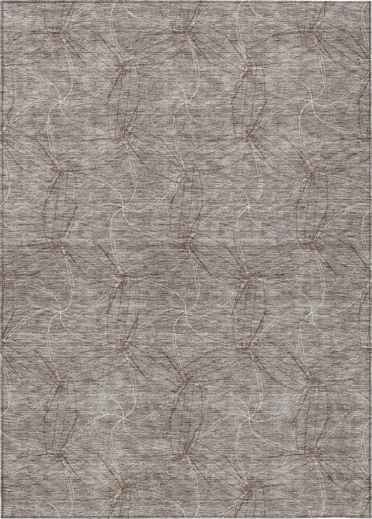 Piper Looms Chantille Geometric ACN968 Taupe Machine Washable Area Rug main image