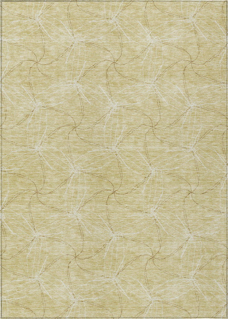 Piper Looms Chantille Geometric ACN968 Wheat Machine Washable Area Rug main image