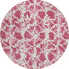 Piper Looms Chantille Abstract ACN969 Blush Machine Washable Area Rug Round Main Image