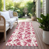 Piper Looms Chantille Abstract ACN969 Blush Machine Washable Area Rug Runner Outdoor Lifestyle Image Feature