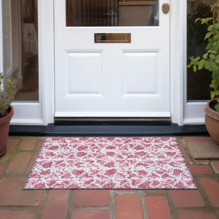 Piper Looms Chantille Abstract ACN969 Blush Machine Washable Area Rug Scatter Outdoor Lifestyle Image Feature