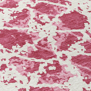 Piper Looms Chantille Abstract ACN969 Blush Machine Washable Area Rug Swatch Image
