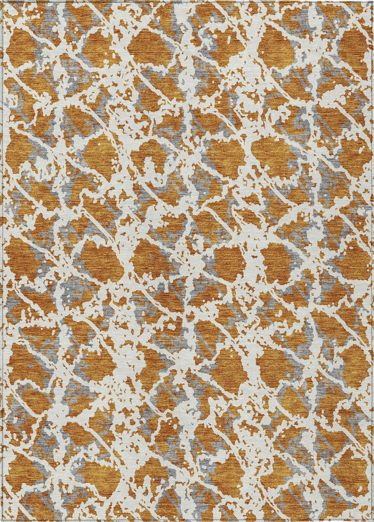 Piper Looms Chantille Abstract ACN969 Copper Machine Washable Area Rug main image