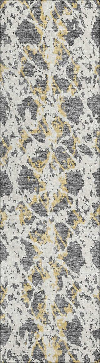Piper Looms Chantille Abstract ACN969 Gray Machine Washable Area Rug Runner Main Image