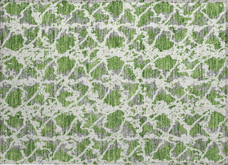 Piper Looms Chantille Abstract ACN969 Green Machine Washable Area Rug Scatter Main Image