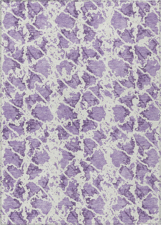 Piper Looms Chantille Abstract ACN969 Lilac Machine Washable Area Rug main image
