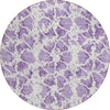 Piper Looms Chantille Abstract ACN969 Lilac Machine Washable Area Rug Round Main Image