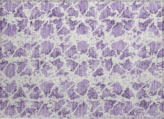 Piper Looms Chantille Abstract ACN969 Lilac Machine Washable Area Rug Scatter Main Image