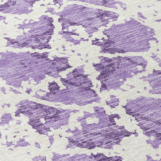 Piper Looms Chantille Abstract ACN969 Lilac Machine Washable Area Rug Swatch Image