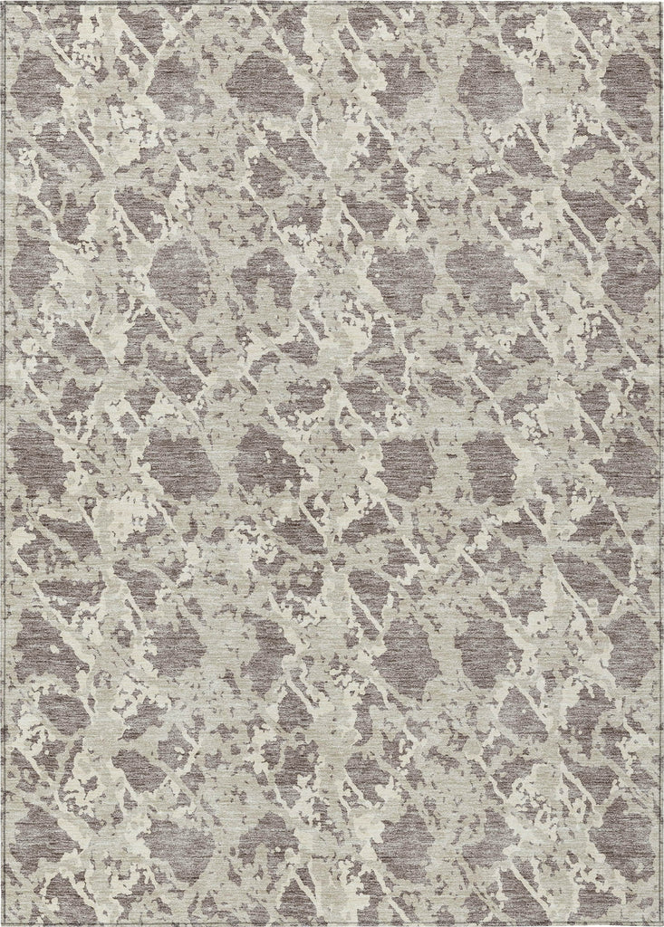 Piper Looms Chantille Abstract ACN969 Taupe Machine Washable Area Rug main image
